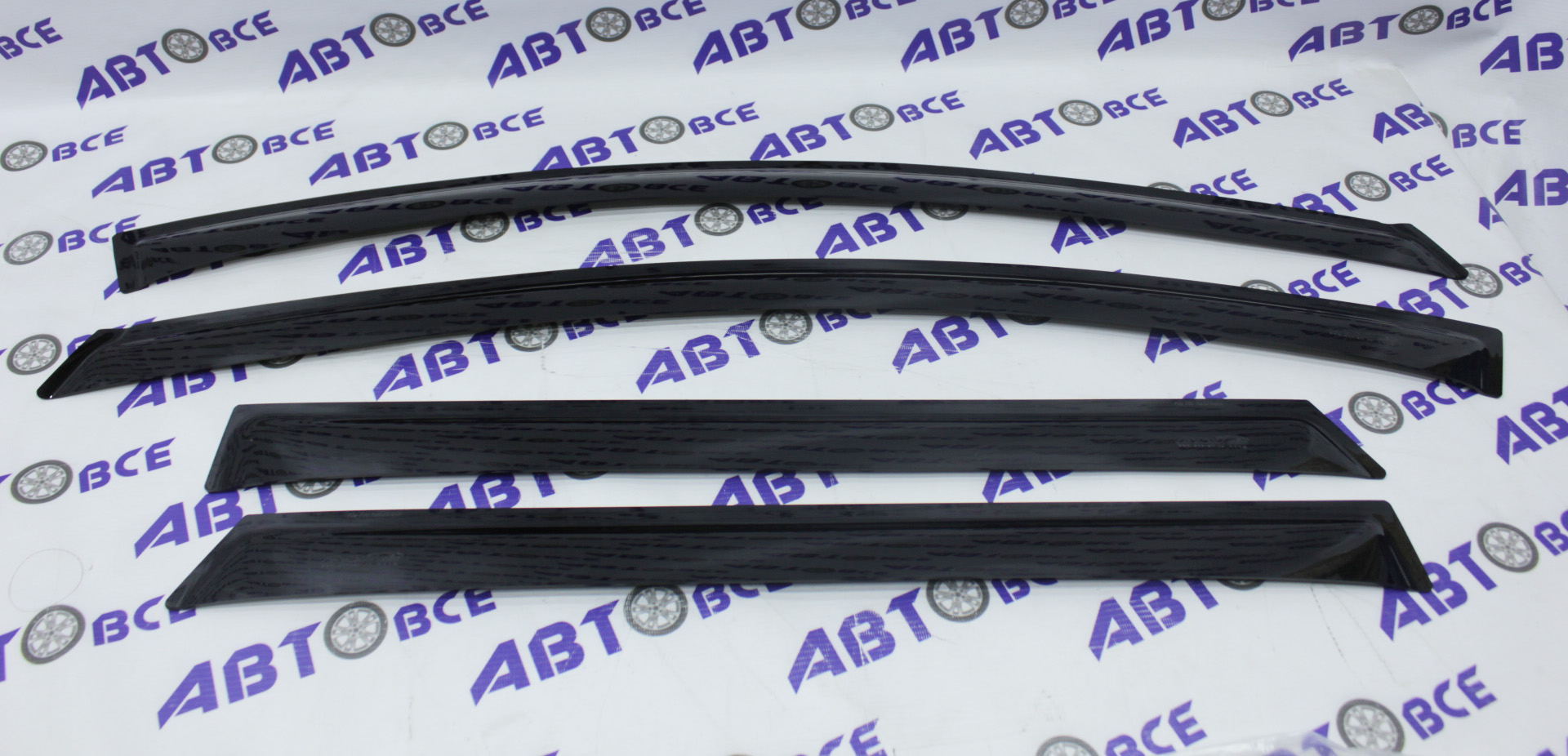 Дефлекторы боковых стекол (ветровики) Kia Rio 3 HB 5 дв. 2011г. (комплект 4 шт) AIR